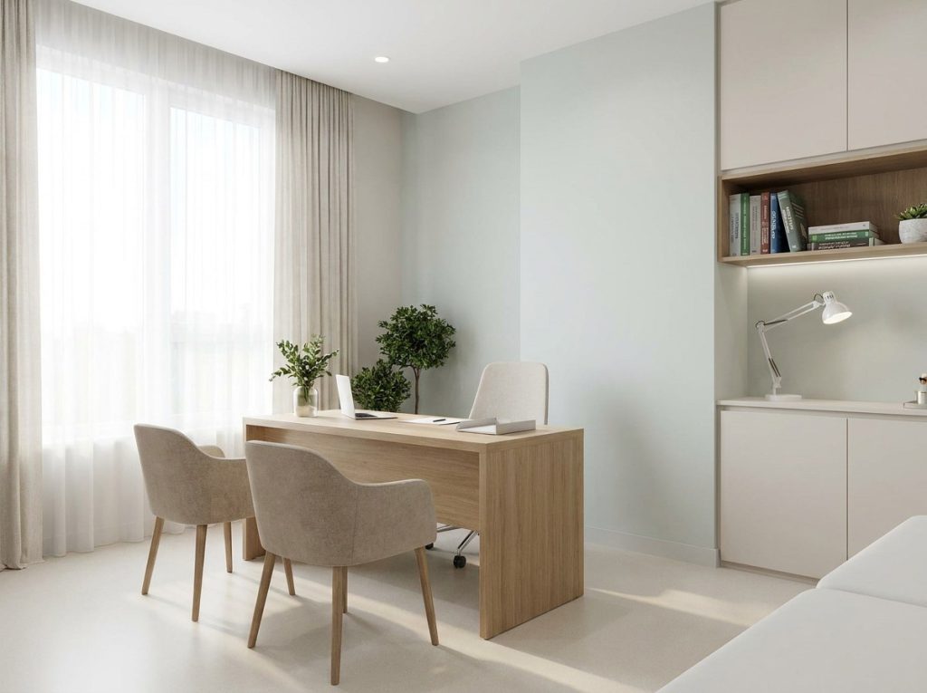 A calm consultation room