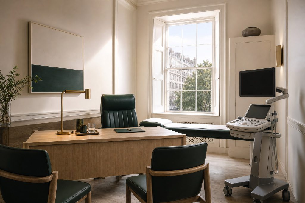Dr Sultan’s consulting room
